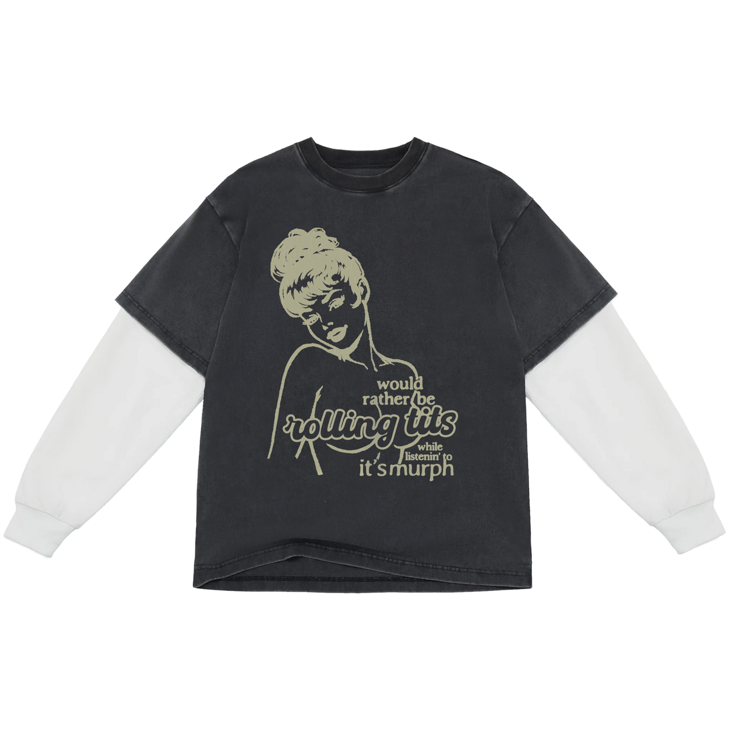 Rolling Tits 2fer Long Sleeve